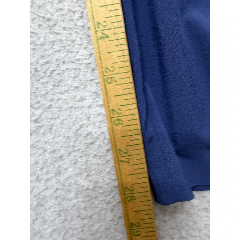 Athleta Ankle Pants Womens 2 Blue Paperbag Waist Belted Pockets Stretch Travel